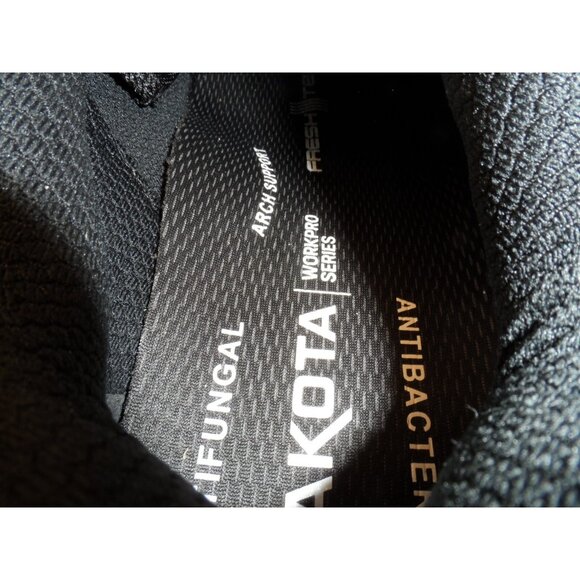 DAKOTA Mens Aluminum Toe Comp Plate 3619 Quad Comfort Work Shoe Black/Yellow 11M - Picture 7 of 8